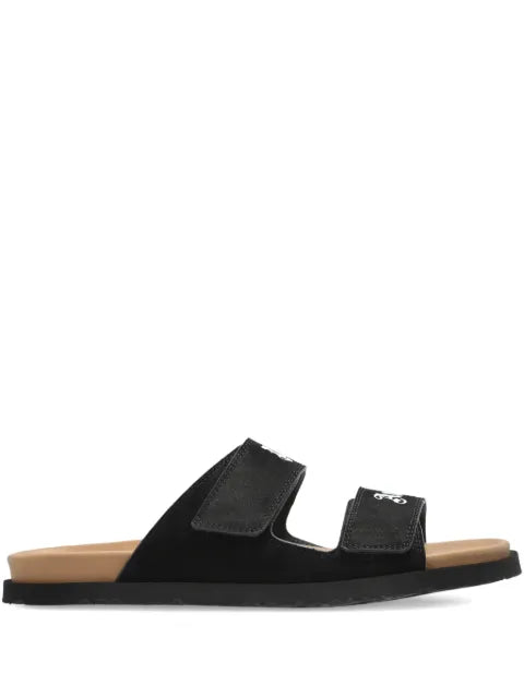 double-strap logo sandals