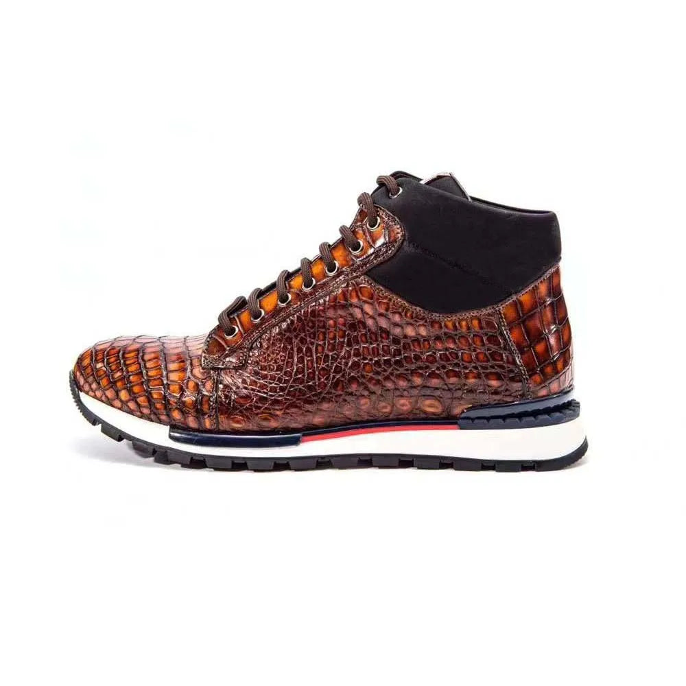 chue men crocodile boots men casual shoes male crocodile leather shoes men crocodile shoes brown color brush color men shoes