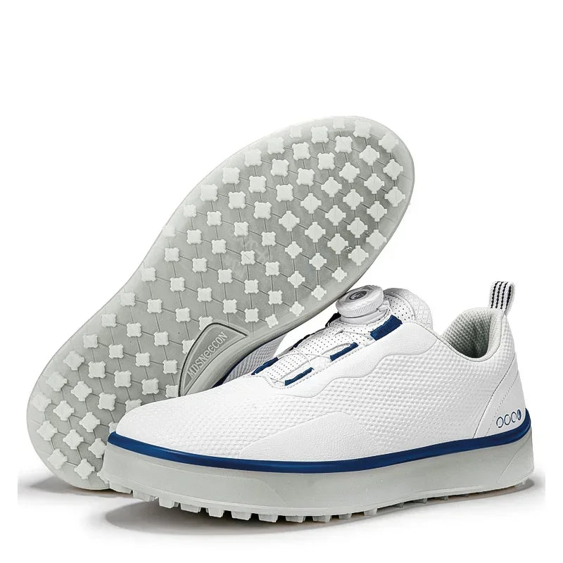 High-Quality Professional Golf Shoes Big Size's Flat Leather Sneakers for Men and Women
