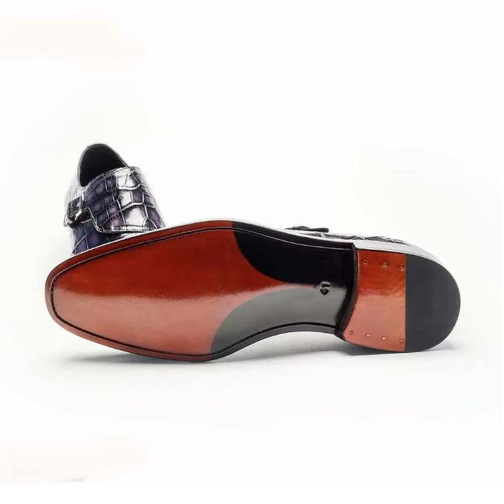 chue new men dress shoes male crocodile shoes