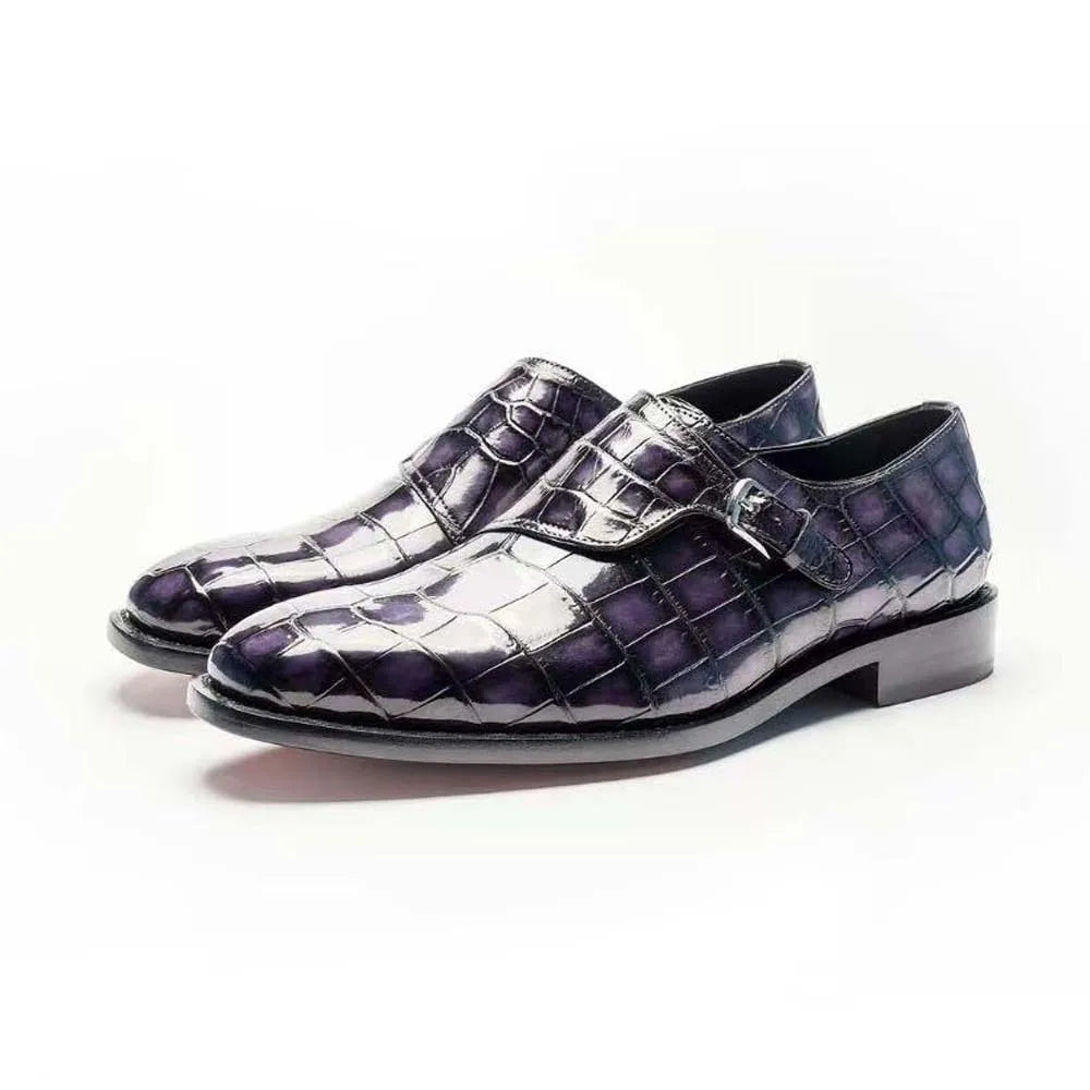 chue new men dress shoes male crocodile shoes