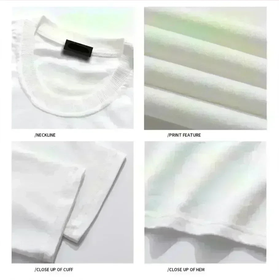 American Retro Men's Pattern T-shirt Art Is Everywhere, Summer New Retro Fashion Men's and Women's Streetwear