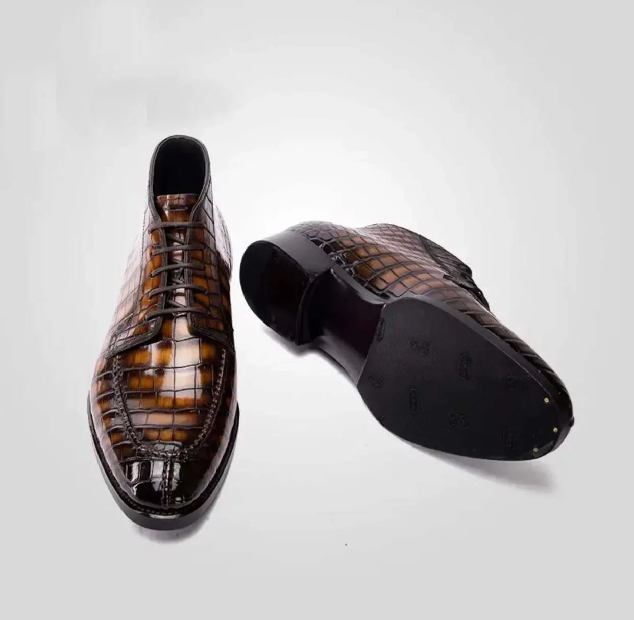 shenzhuangsanbao new arrival men dress shoes male formal shoes men crocodile shoes for male brush color