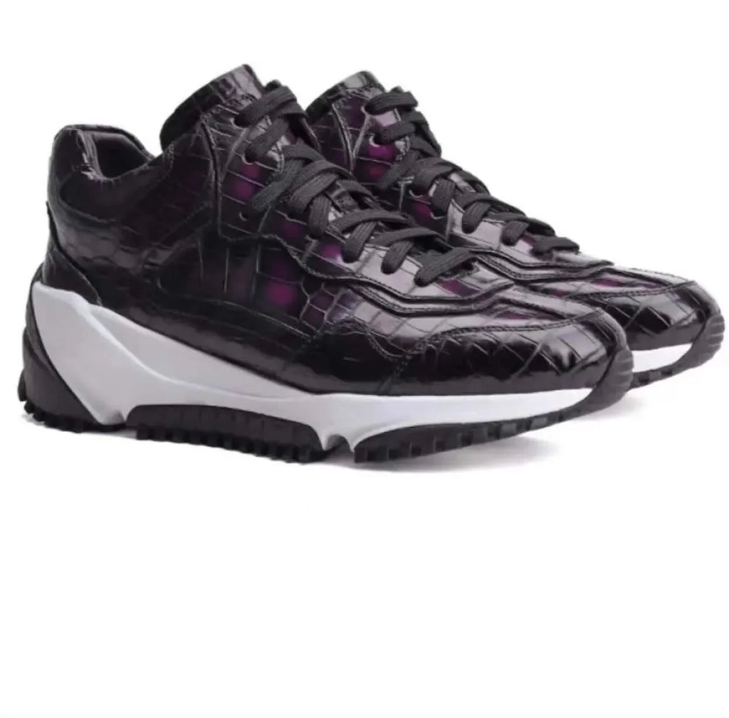 shenzhuangsanbao men crocodile shoes male leisure for male sports
