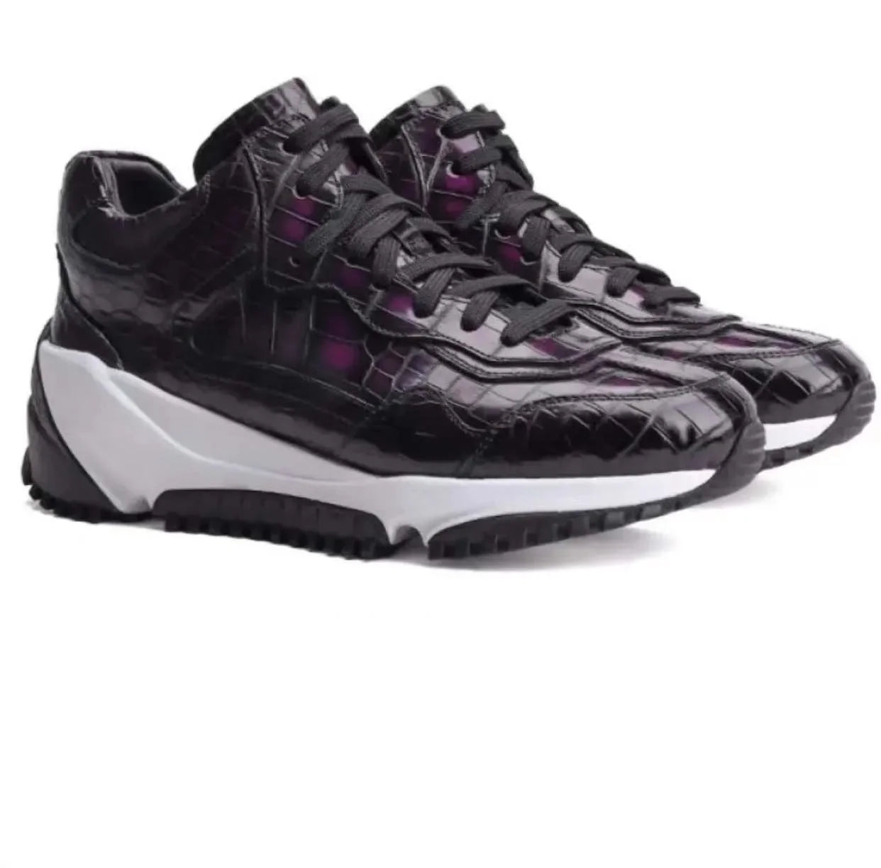 shenzhuangsanbao men crocodile shoes male leisure for male sports