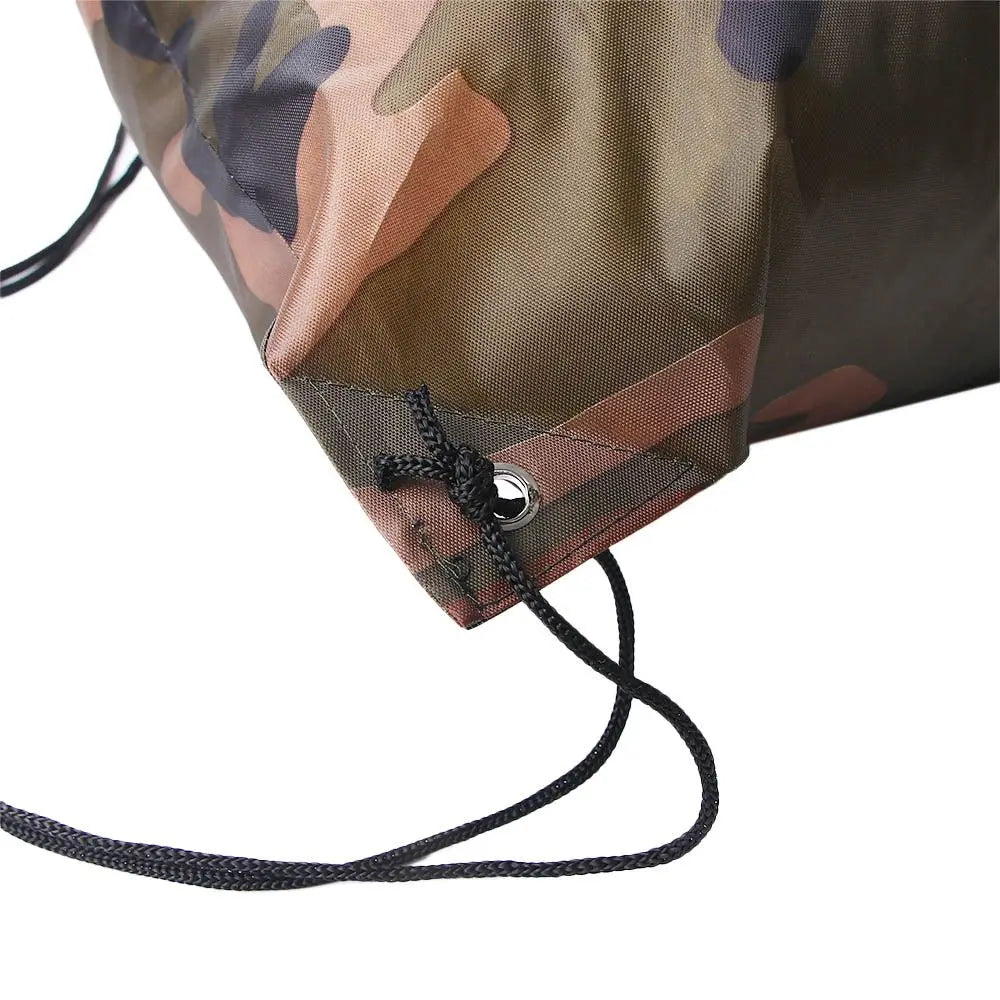 Small Outdoor Travel Shoes Clothes Storage Riding Gym Portable Sports Bag Oxford Bag Camouflage Drawstring Bag Backpack