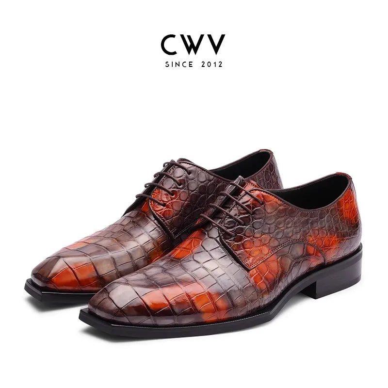 CWV men crocodile shoes