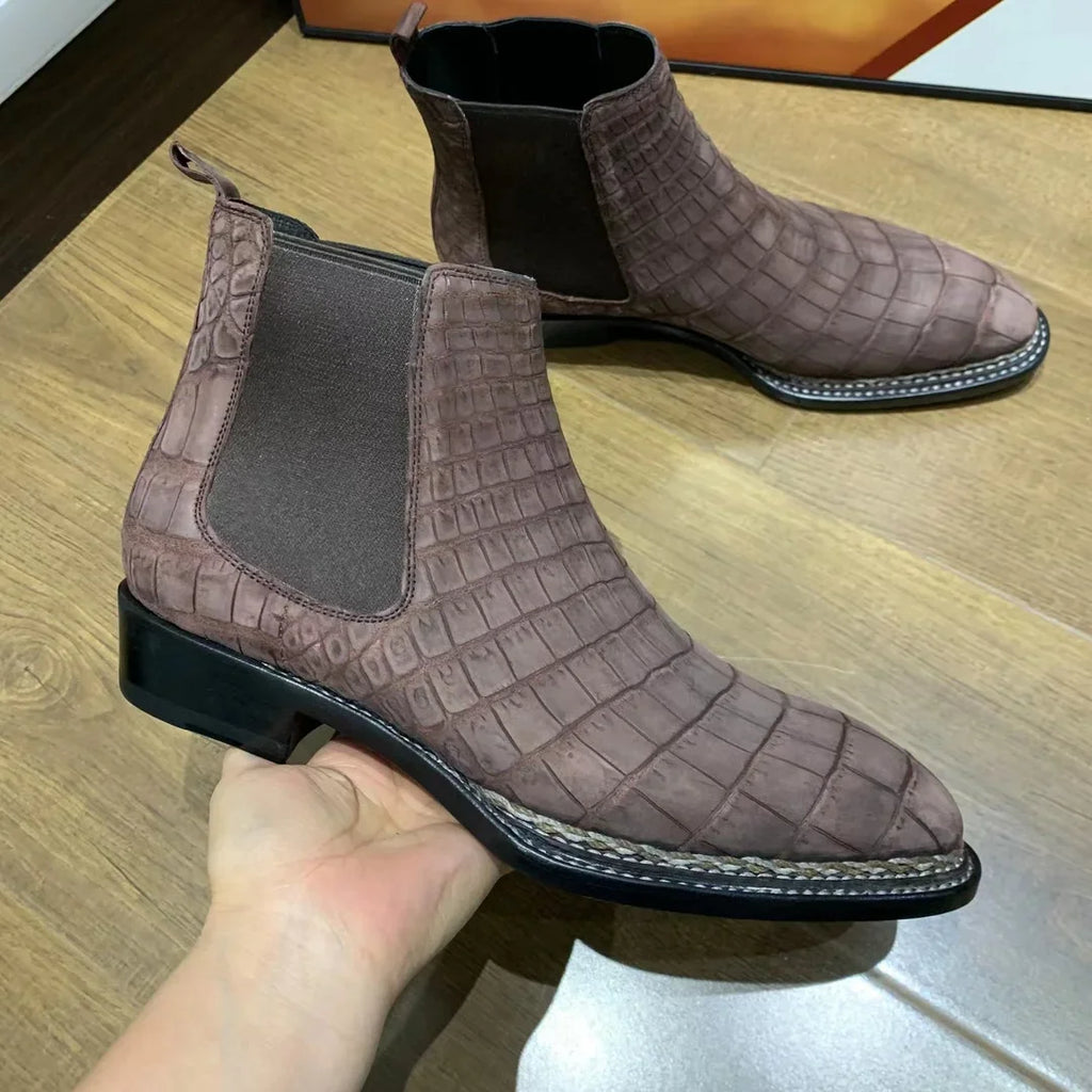 kexima men crocodile shoes men formal shoes men boots male boots winter