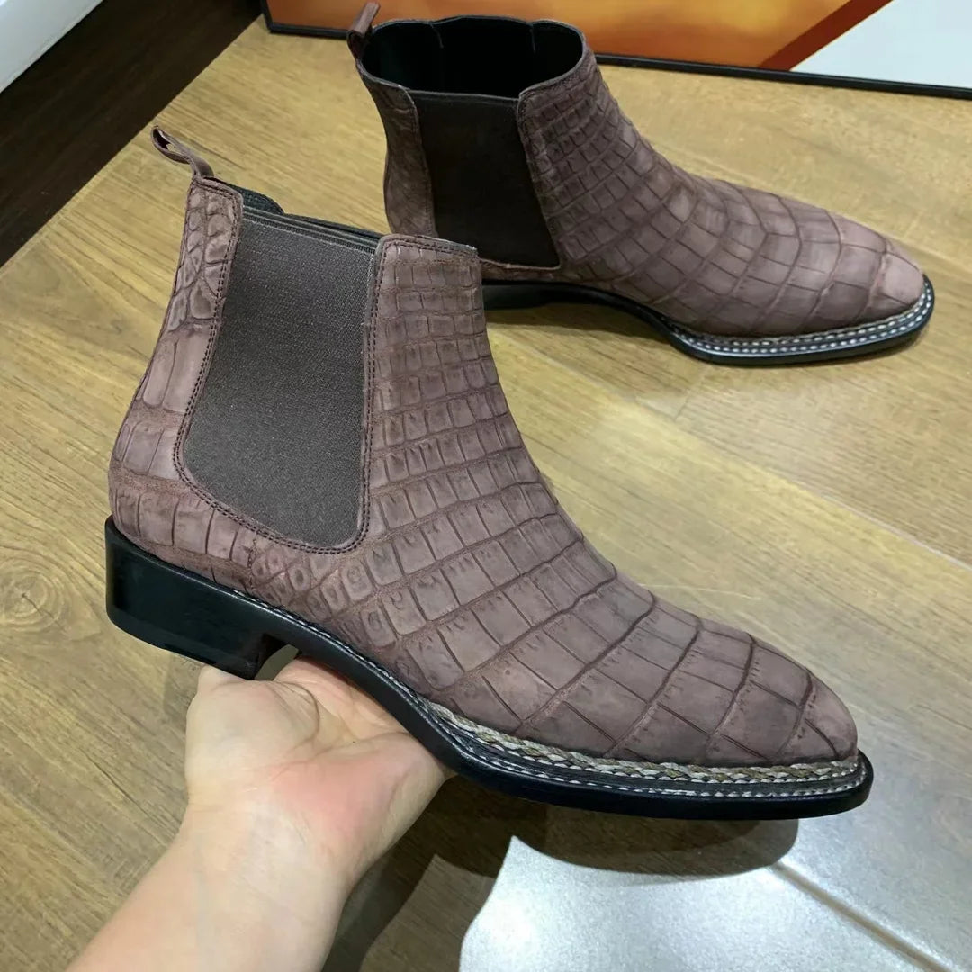 kexima men crocodile shoes men formal shoes men boots male boots winter