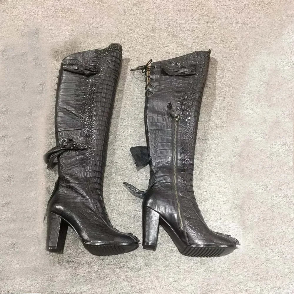 yingshang women ostrich leather boots female ostrich boots female ostrich shoes winter