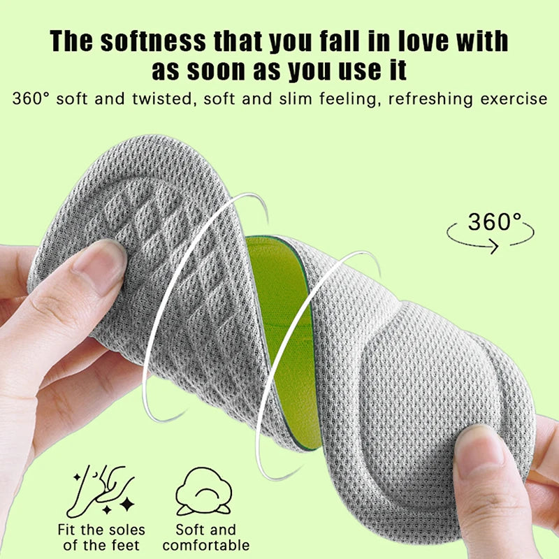 Summer Deodorizing Sports Shoes Insoles, Sweat Absorbing And Breathable Insoles