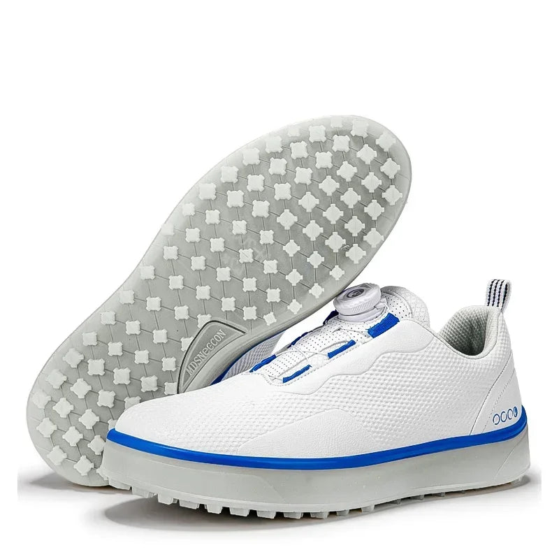 High-Quality Professional Golf Shoes Big Size's Flat Leather Sneakers for Men and Women