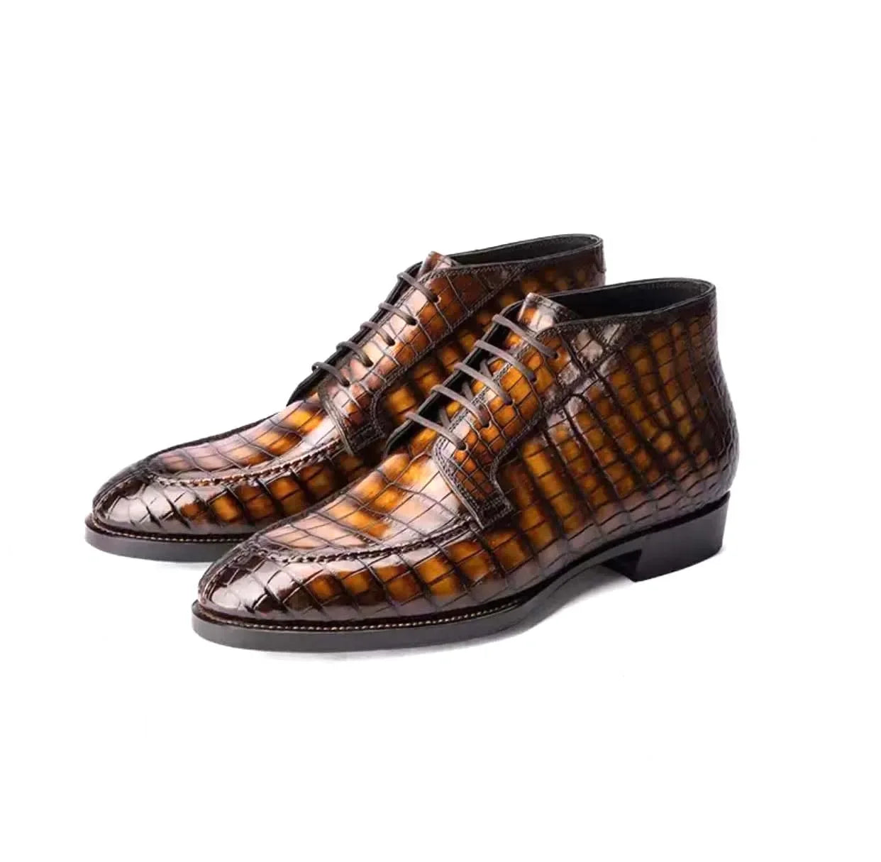 shenzhuangsanbao new arrival men dress shoes male formal shoes men crocodile shoes for male brush color