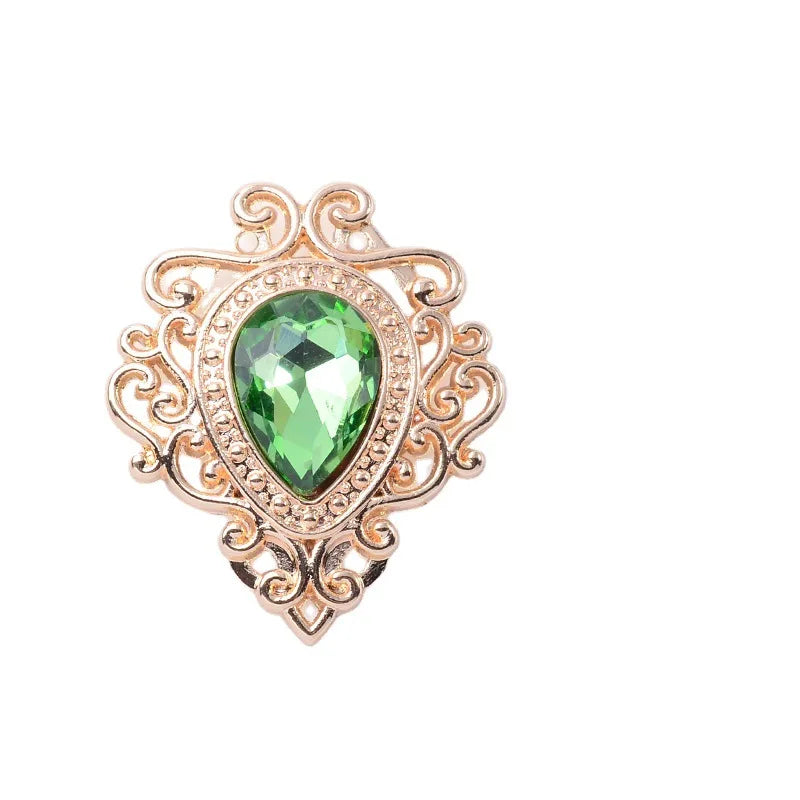 100Pcs sets of accessories hollow lace inner glass crystal flower plate jewelry DIY shoes and clothing luxury baroque