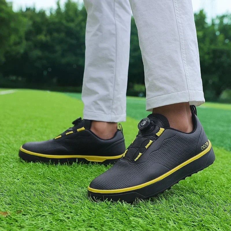 High-Quality Professional Golf Shoes Big Size's Flat Leather Sneakers for Men and Women