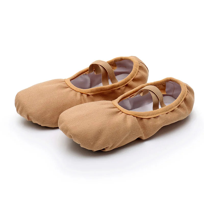 Girls Ballet Shoes Canvas Dance Shoes for Women Split Sole Ballet Shoes Adult Dance Splippers Balllerina Shoes for Gymnastic