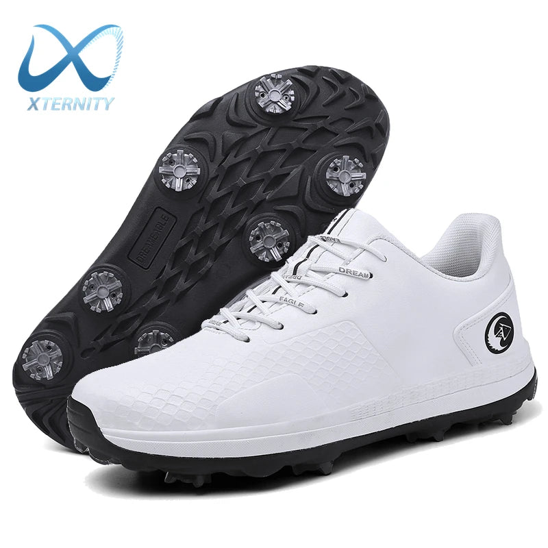 Professional Luxury Golf Shoes Outdoor Waterproof Non-Slip Golf Sneakers Men Casual Athletic Golfer Footwear Golfing Sport Shoes