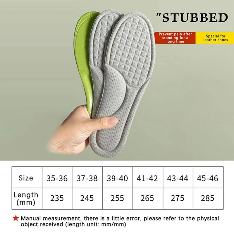 Summer Deodorizing Sports Shoes Insoles, Sweat Absorbing And Breathable Insoles