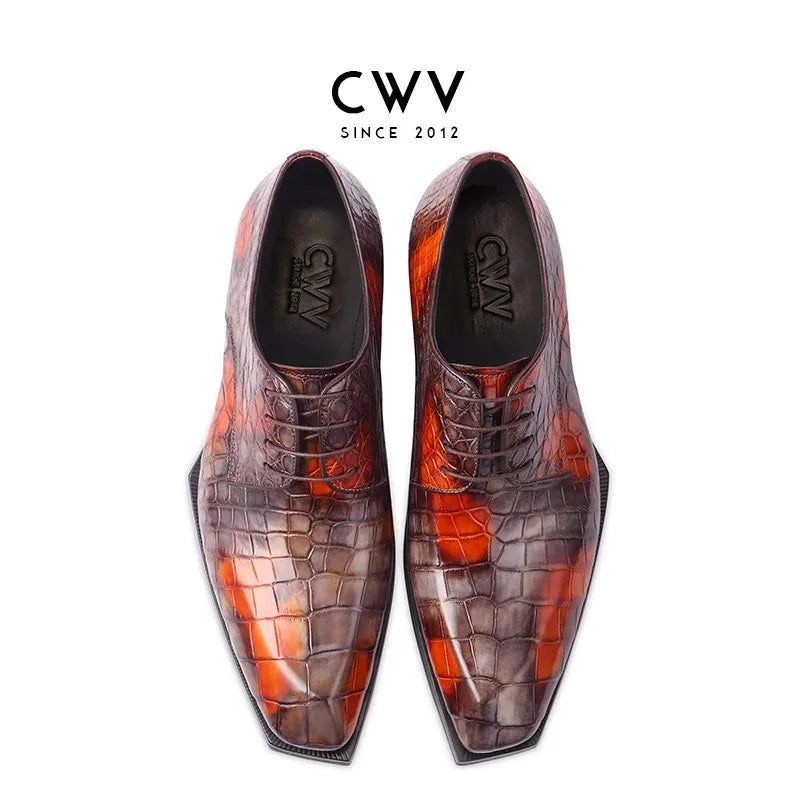 CWV men crocodile shoes