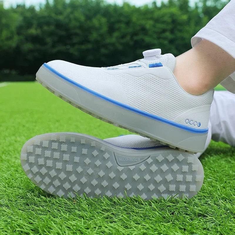 High-Quality Professional Golf Shoes Big Size's Flat Leather Sneakers for Men and Women
