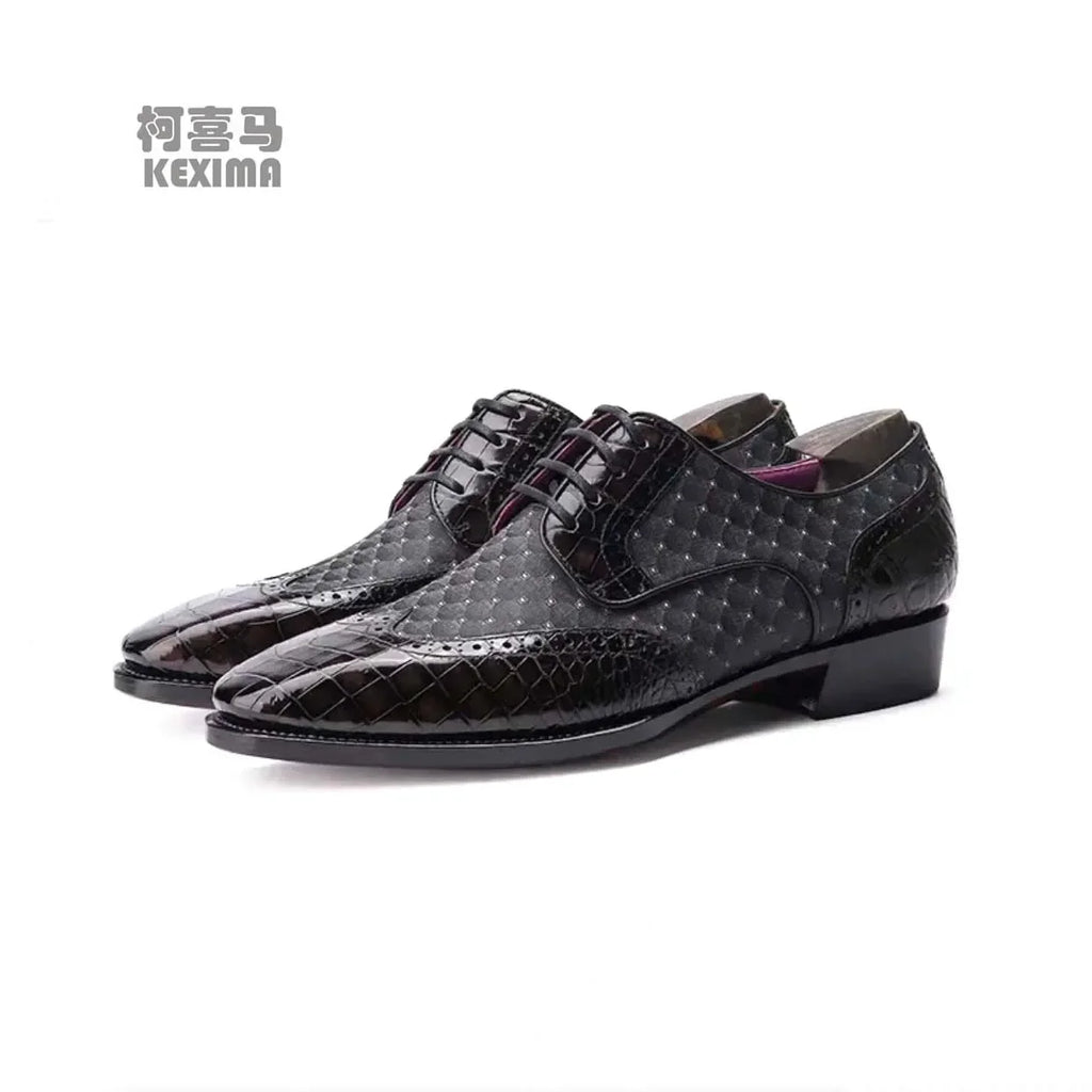shenzhuansanbao new arrival men dress shoes male formal shoes men crocodile shoes