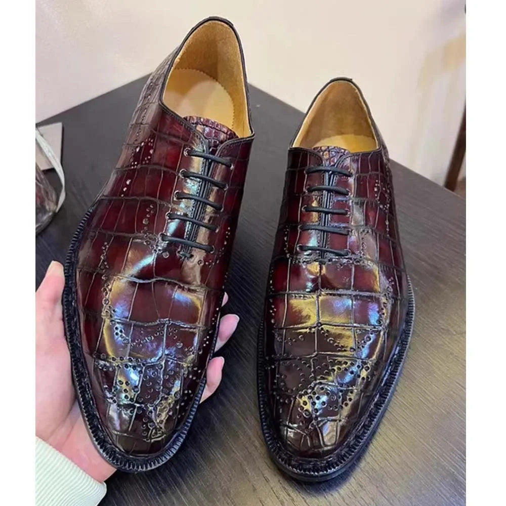 leimanxiniu Crocodile Men formal shoes handmade men shoe for male