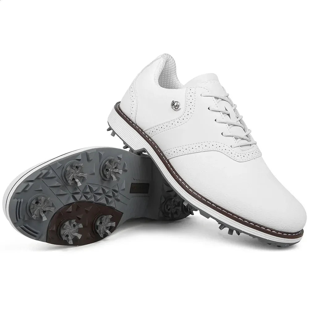 Professional Golf Shoes Men Spikes Golf Sneakers Outdoor Walking Training Comfortable Footwears for Golfers Non-Slip Luxury
