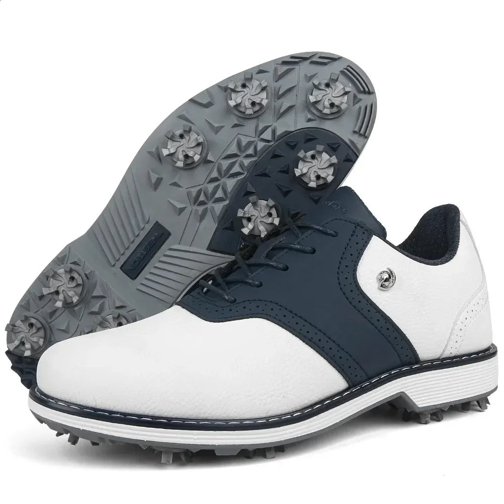 Professional Golf Shoes Men Spikes Golf Sneakers Outdoor Walking Training Comfortable Footwears for Golfers Non-Slip Luxury