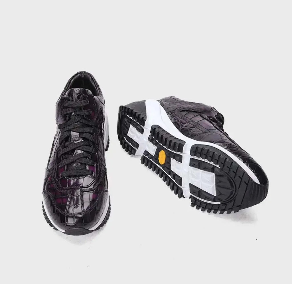 shenzhuangsanbao men crocodile shoes male leisure for male sports