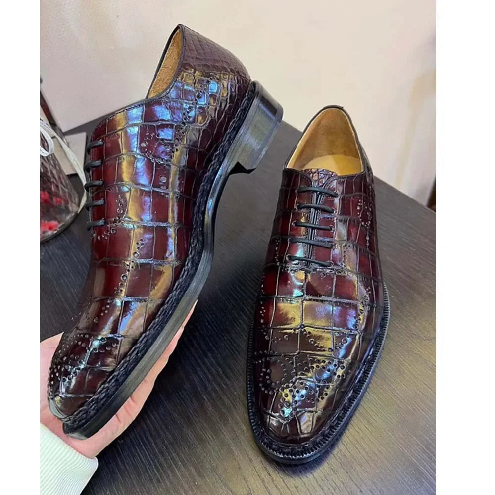 leimanxiniu Crocodile Men formal shoes handmade men shoe for male