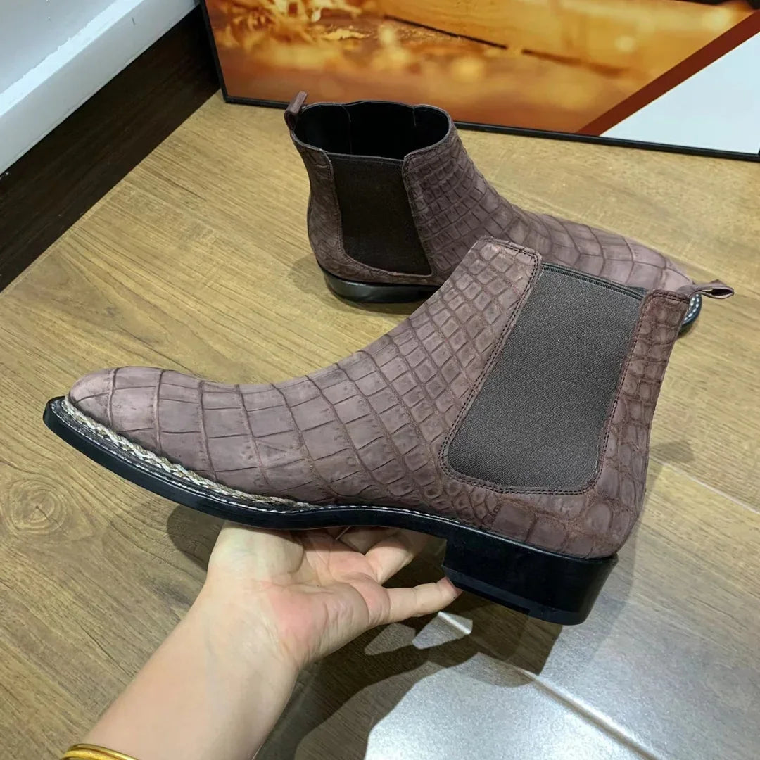 kexima men crocodile shoes men formal shoes men boots male boots winter