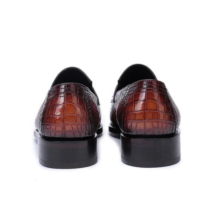weitasi new style crocodile shoes men formal leisure Business Pure manual Men