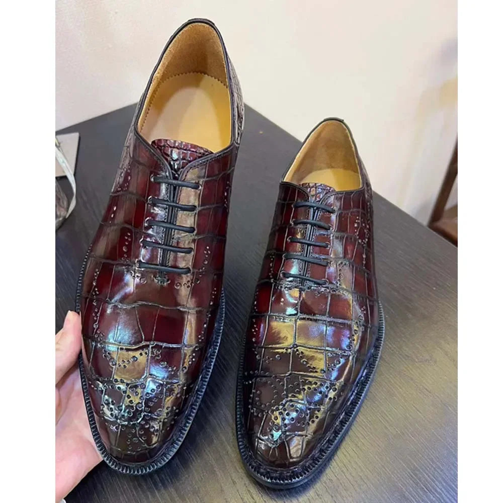 leimanxiniu Crocodile Men formal shoes handmade men shoe for male