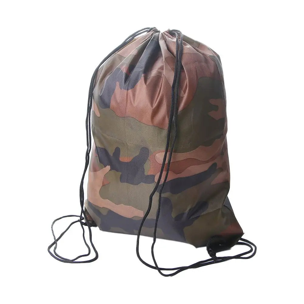 Small Outdoor Travel Shoes Clothes Storage Riding Gym Portable Sports Bag Oxford Bag Camouflage Drawstring Bag Backpack