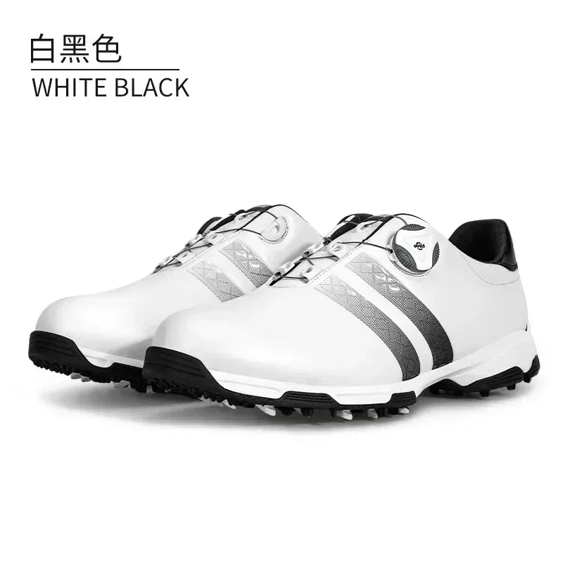 PGM Golf Shoes Men's Waterproof Shoes Anti-Slip New Rotary Laces Sneakers Men's Shoes