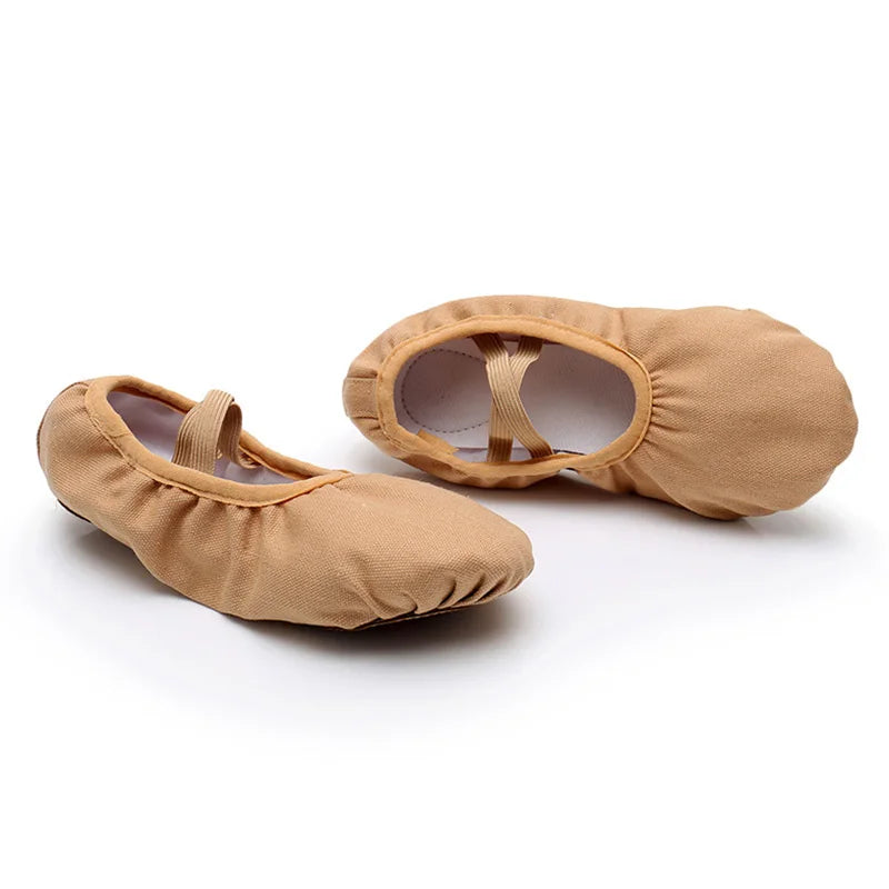 Girls Ballet Shoes Canvas Dance Shoes for Women Split Sole Ballet Shoes Adult Dance Splippers Balllerina Shoes for Gymnastic