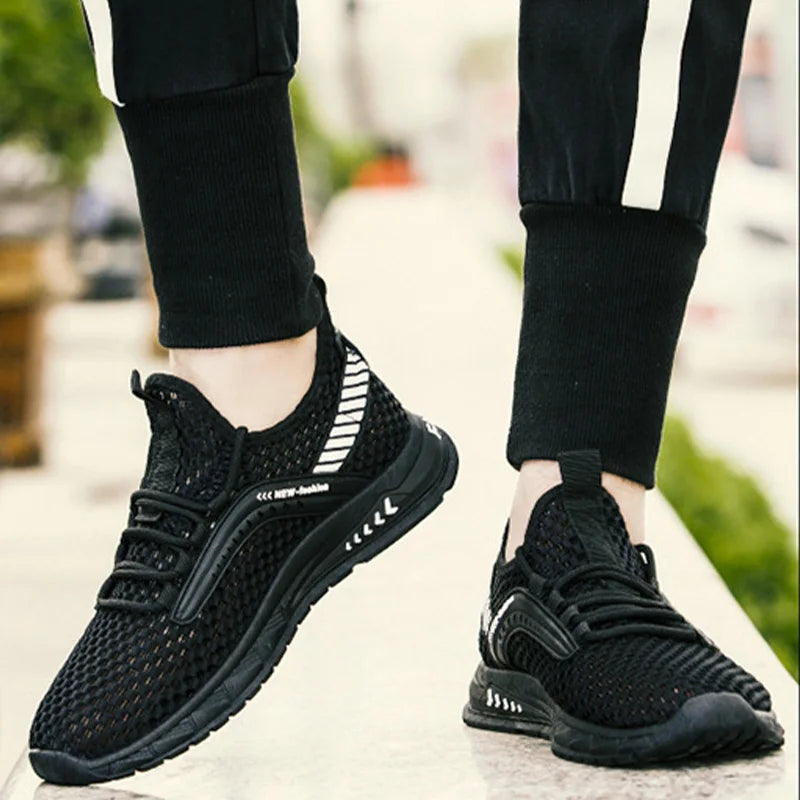 Oulylan Casual Comfort Non-slip Walking Footwear Summer Wear Resistant Sports Shoes New Men Lightweight Breathable Mesh Sneakers