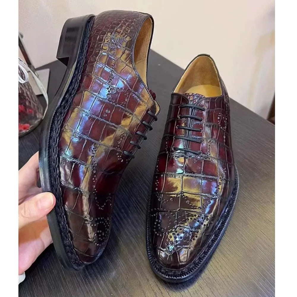 leimanxiniu Crocodile Men formal shoes handmade men shoe for male