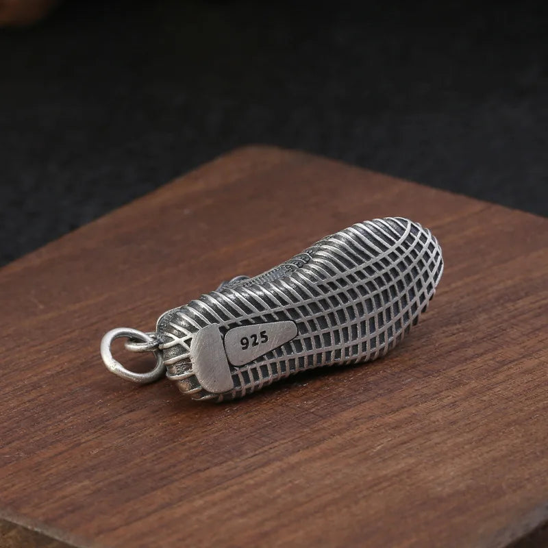 925 sterling silver stylish trendy coconut shoe pendant men thai silver fashionsense of design necklace pendant