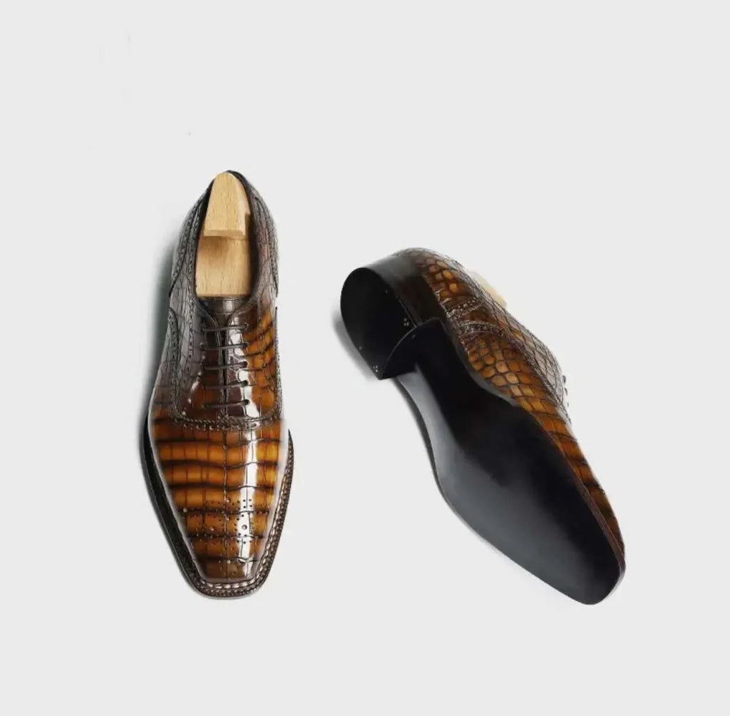 shenzhuangsanbao new arrival men dress shoes male formal shoes men crocodile shoes