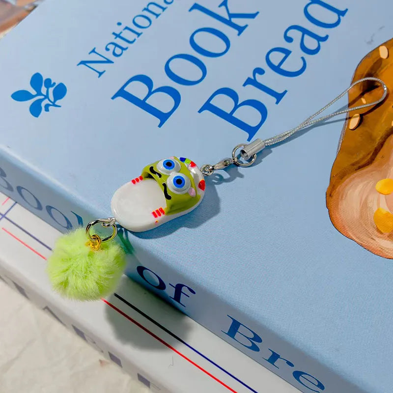 100pcs/Lot Mini Kids' Slippers Keychain Plush Ball Keyring Mobile Phone Strap Bags Car Keyrings Cute Cartoon Shoes Key Chains