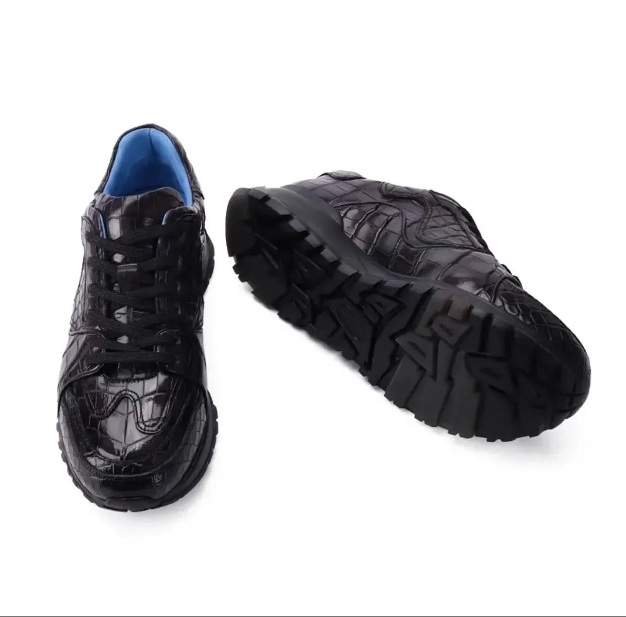 shenzhuangsanbao new arrival men crocodile shoes male crocodile shoes