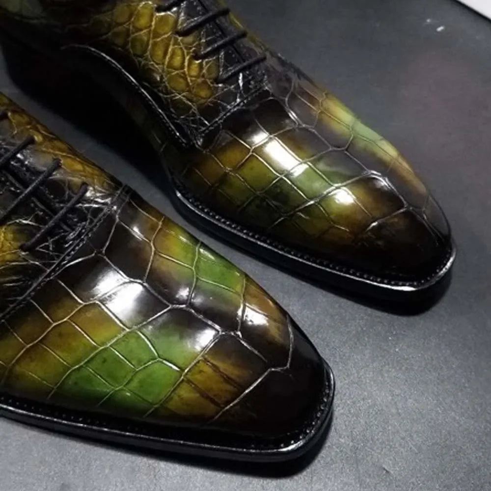 leimanxiniu new arrival men dress shoes male formal shoes men crocodile leather shoes