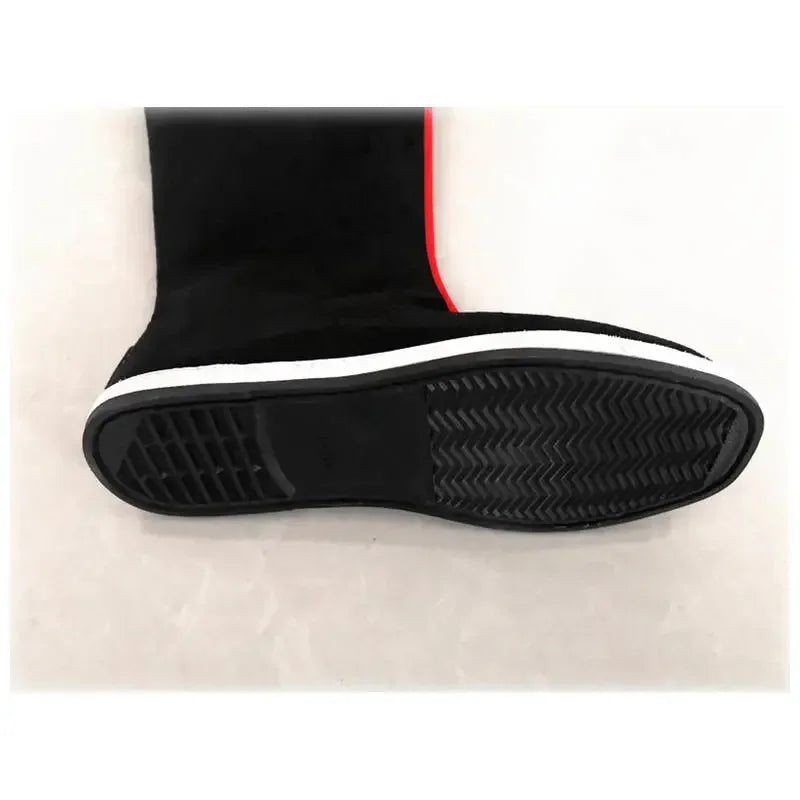 Chinese Traditional Hanfu Bow Boots for Men&Women Cloth Boots Hanfu Shoes Couples Black Hanfu Soap Boots for Men Women 33-44