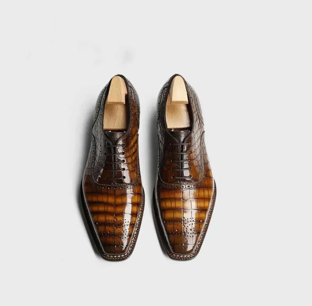 shenzhuangsanbao new arrival men dress shoes male formal shoes men crocodile shoes