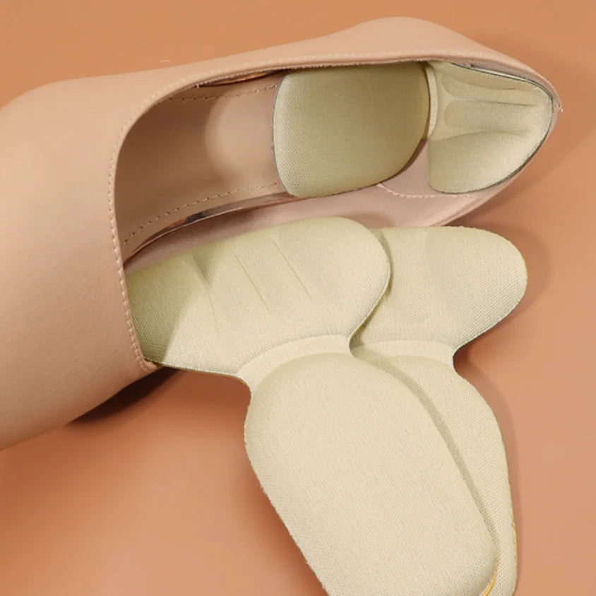 1 Pair Heel Inserts T-Shaped Shoe Foot Care Pad Heel Stickers Sneakers Heel Protection Pads Shoe Size Reducer Half Cushion