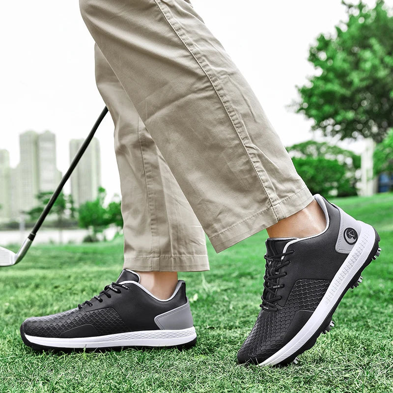 Professional Luxury Golf Shoes Outdoor Waterproof Non-Slip Golf Sneakers Men Casual Athletic Golfer Footwear Golfing Sport Shoes
