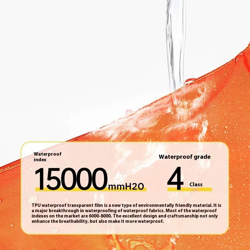 SULAITE Motorcycle Rain Suit Men Women Waterproof Riding Jacket Pants Set with Hidden Shoe Covers Reflective Strips Windproof