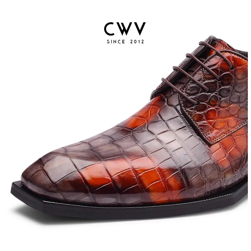 CWV men crocodile shoes