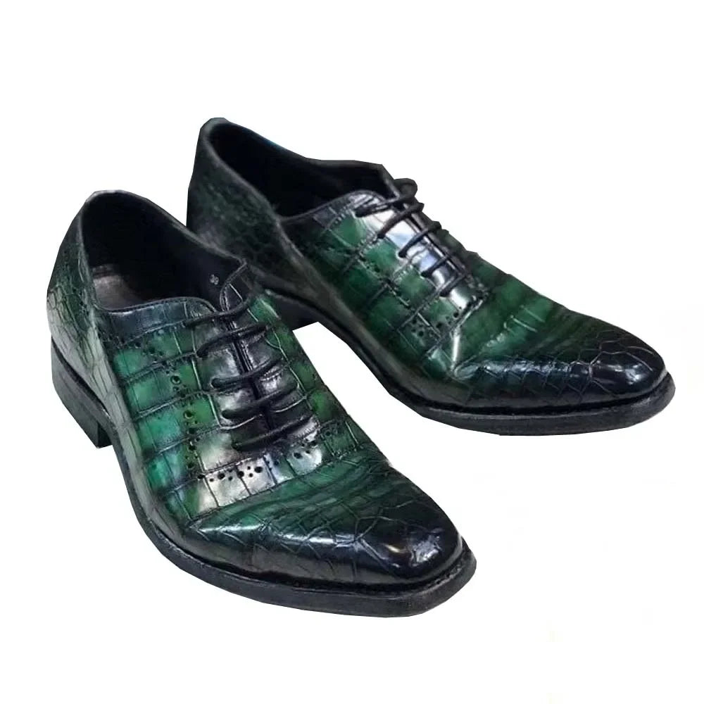 yingshang new male formal shoes men crocodile leather male crocodile wedding